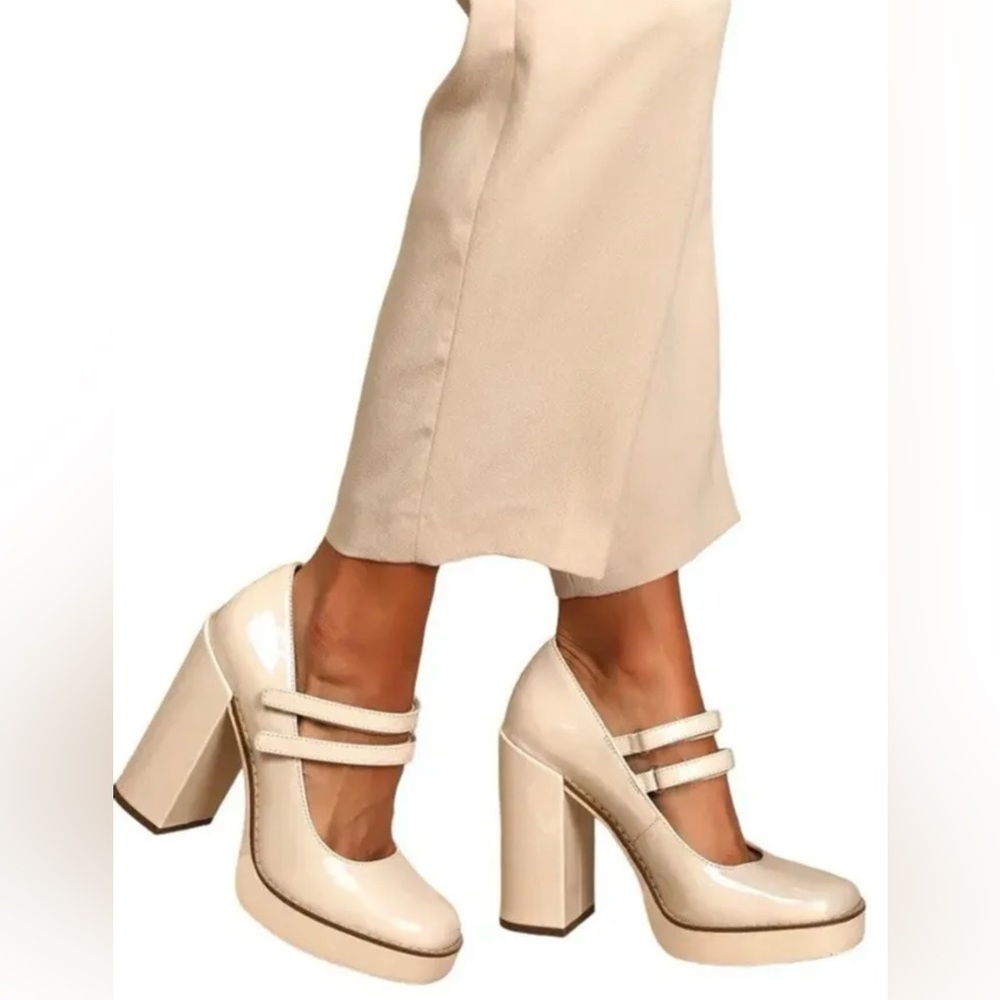 COPY - Steve Madden Bone Twice Platform Patent Leather Mary Jane’s 9 New